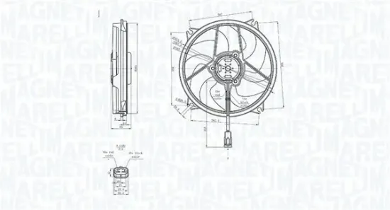 Lüfter, Motorkühlung 12 V MAGNETI MARELLI 069422839010 Bild Lüfter, Motorkühlung 12 V MAGNETI MARELLI 069422839010