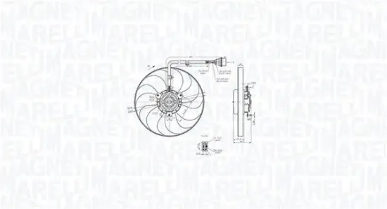 Lüfter, Motorkühlung 12 V MAGNETI MARELLI 069422847010 Bild Lüfter, Motorkühlung 12 V MAGNETI MARELLI 069422847010