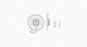 Lüfter, Motorkühlung 12 V MAGNETI MARELLI 069422848010