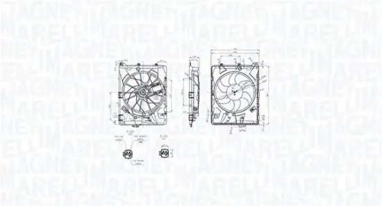 Lüfter, Motorkühlung 12 V MAGNETI MARELLI 069422849010 Bild Lüfter, Motorkühlung 12 V MAGNETI MARELLI 069422849010