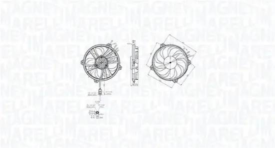 Lüfter, Motorkühlung 12 V MAGNETI MARELLI 069422855010 Bild Lüfter, Motorkühlung 12 V MAGNETI MARELLI 069422855010