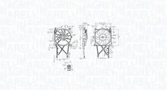 Lüfter, Motorkühlung 12 V MAGNETI MARELLI 069422863010 Bild Lüfter, Motorkühlung 12 V MAGNETI MARELLI 069422863010