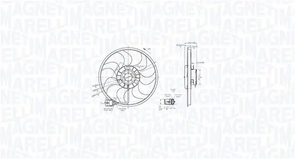 Lüfter, Motorkühlung 12 V MAGNETI MARELLI 069422864010 Bild Lüfter, Motorkühlung 12 V MAGNETI MARELLI 069422864010