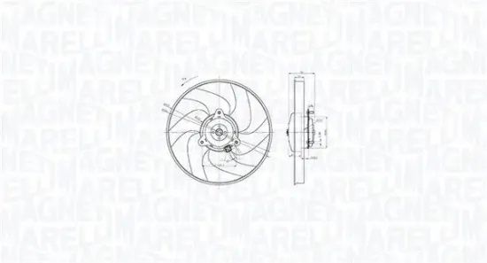 Lüfter, Motorkühlung 12 V MAGNETI MARELLI 069422866010 Bild Lüfter, Motorkühlung 12 V MAGNETI MARELLI 069422866010