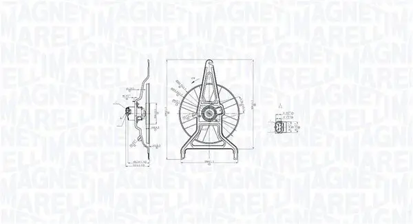 Lüfter, Motorkühlung 12 V MAGNETI MARELLI 069422867010