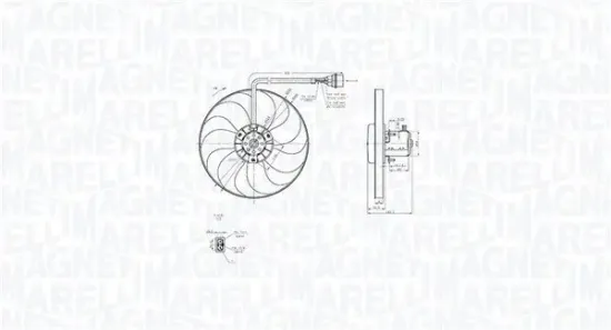 Lüfter, Motorkühlung 12 V MAGNETI MARELLI 069422877010 Bild Lüfter, Motorkühlung 12 V MAGNETI MARELLI 069422877010