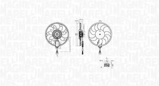 Lüfter, Motorkühlung 12 V MAGNETI MARELLI 069422882010 Bild Lüfter, Motorkühlung 12 V MAGNETI MARELLI 069422882010