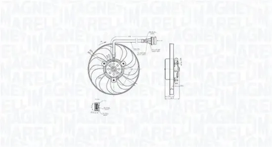 Lüfter, Motorkühlung 12 V MAGNETI MARELLI 069422883010 Bild Lüfter, Motorkühlung 12 V MAGNETI MARELLI 069422883010