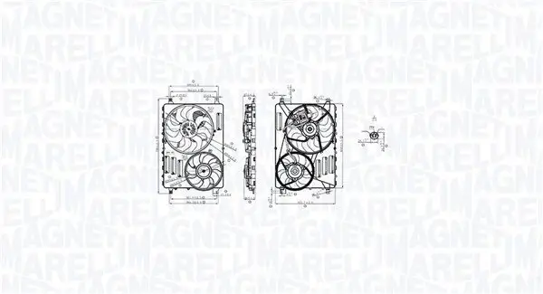 Lüfter, Motorkühlung 13 V MAGNETI MARELLI 069422884010