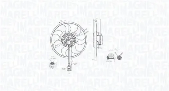 Lüfter, Motorkühlung 12 V MAGNETI MARELLI 069422889010 Bild Lüfter, Motorkühlung 12 V MAGNETI MARELLI 069422889010