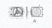 Lüfter, Motorkühlung 12 V MAGNETI MARELLI 069422893010