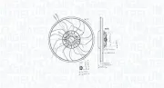 Lüfter, Motorkühlung 12 V MAGNETI MARELLI 069422897010