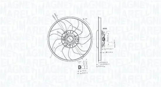 Lüfter, Motorkühlung 12 V MAGNETI MARELLI 069422897010 Bild Lüfter, Motorkühlung 12 V MAGNETI MARELLI 069422897010