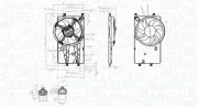 Lüfter, Motorkühlung 12 V MAGNETI MARELLI 069422904010