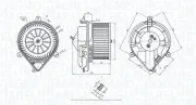 Innenraumgebläse 12 V MAGNETI MARELLI 069412228010