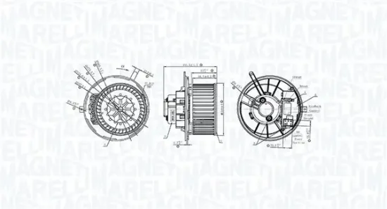 Innenraumgebläse 12 V MAGNETI MARELLI 069412231010 Bild Innenraumgebläse 12 V MAGNETI MARELLI 069412231010