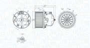 Innenraumgebläse 12 V MAGNETI MARELLI 069412352010