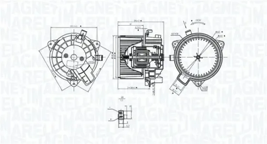 Innenraumgebläse 12 V MAGNETI MARELLI 069412381010 Bild Innenraumgebläse 12 V MAGNETI MARELLI 069412381010