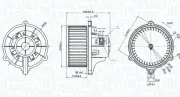 Innenraumgebläse 12 V MAGNETI MARELLI 069412384010