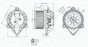 Innenraumgebläse 12 V MAGNETI MARELLI 069412399010