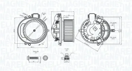Innenraumgebläse 12 V MAGNETI MARELLI 069412722010 Bild Innenraumgebläse 12 V MAGNETI MARELLI 069412722010