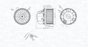 Innenraumgebläse 12 V MAGNETI MARELLI 069412729010