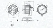 Innenraumgebläse 12 V MAGNETI MARELLI 069412742010