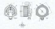 Innenraumgebläse 12 V MAGNETI MARELLI 069412749010