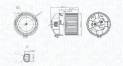 Innenraumgebläse 12 V MAGNETI MARELLI 069412751010