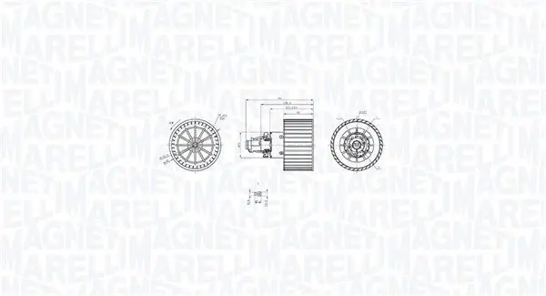 Innenraumgebläse 12 V MAGNETI MARELLI 069412757010