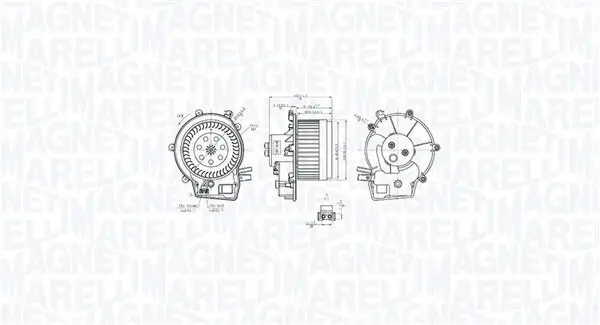 Innenraumgebläse 12 V MAGNETI MARELLI 069412763010