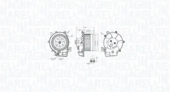 Innenraumgebläse 12 V MAGNETI MARELLI 069412763010 Bild Innenraumgebläse 12 V MAGNETI MARELLI 069412763010