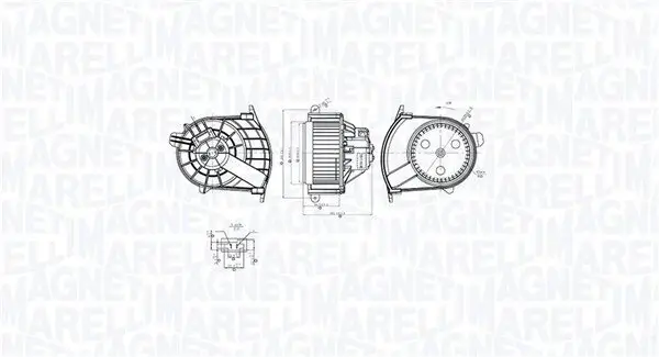 Innenraumgebläse 12 V MAGNETI MARELLI 069412767010