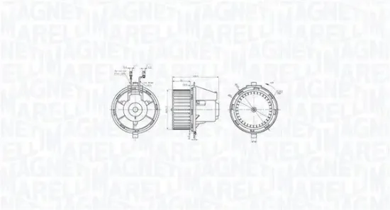 Innenraumgebläse 12 V MAGNETI MARELLI 069412770010 Bild Innenraumgebläse 12 V MAGNETI MARELLI 069412770010