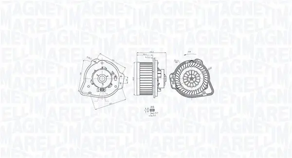 Innenraumgebläse 12 V MAGNETI MARELLI 069412772010