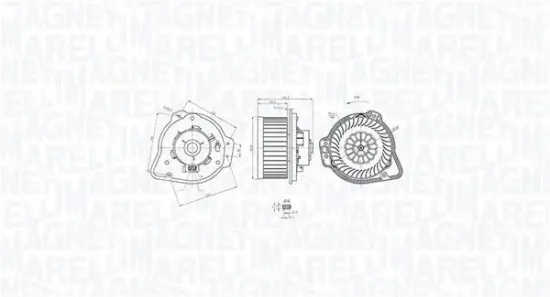 Innenraumgebläse 12 V MAGNETI MARELLI 069412772010 Bild Innenraumgebläse 12 V MAGNETI MARELLI 069412772010