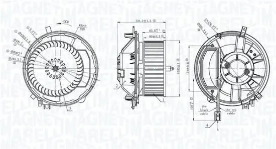Innenraumgebläse 12 V MAGNETI MARELLI 069412777010 Bild Innenraumgebläse 12 V MAGNETI MARELLI 069412777010