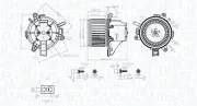 Innenraumgebläse 12 V MAGNETI MARELLI 069412779010