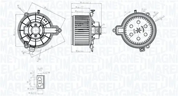 Innenraumgebläse 12 V MAGNETI MARELLI 069412782010