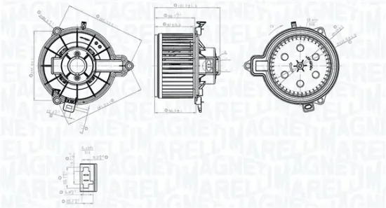 Innenraumgebläse 12 V MAGNETI MARELLI 069412782010 Bild Innenraumgebläse 12 V MAGNETI MARELLI 069412782010
