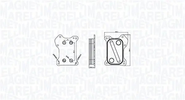 Ölkühler, Motoröl MAGNETI MARELLI 350300000800