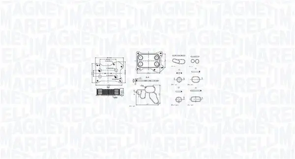 Ölkühler, Motoröl MAGNETI MARELLI 350300001300