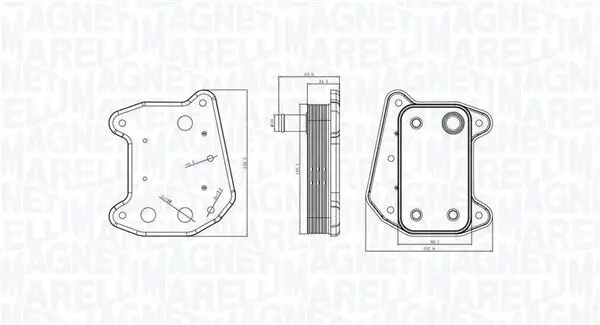 Ölkühler, Motoröl MAGNETI MARELLI 350300001800