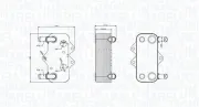 Ölkühler, Motoröl MAGNETI MARELLI 350300002100