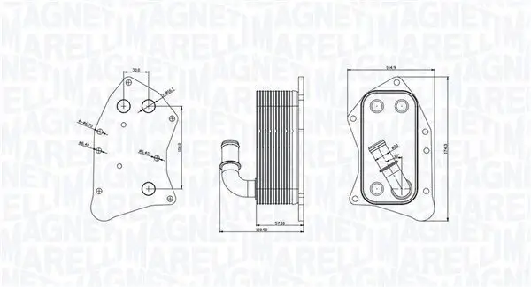 Ölkühler, Motoröl MAGNETI MARELLI 350300002300