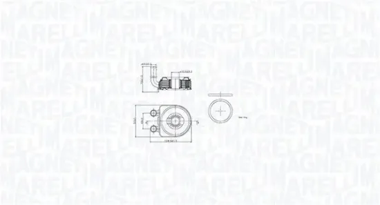 Ölkühler, Motoröl MAGNETI MARELLI 350300002500 Bild Ölkühler, Motoröl MAGNETI MARELLI 350300002500