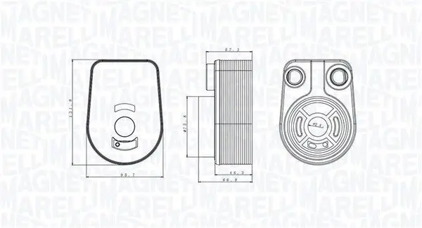 Ölkühler, Motoröl MAGNETI MARELLI 350300002800