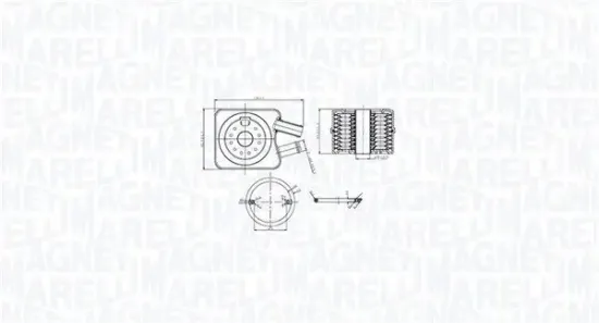 Ölkühler, Motoröl MAGNETI MARELLI 350300003200 Bild Ölkühler, Motoröl MAGNETI MARELLI 350300003200