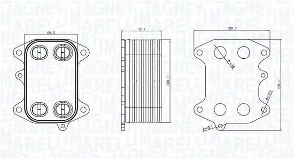 Ölkühler, Motoröl MAGNETI MARELLI 350300003300