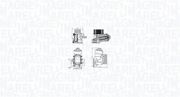Ölkühler, Motoröl MAGNETI MARELLI 350300003400